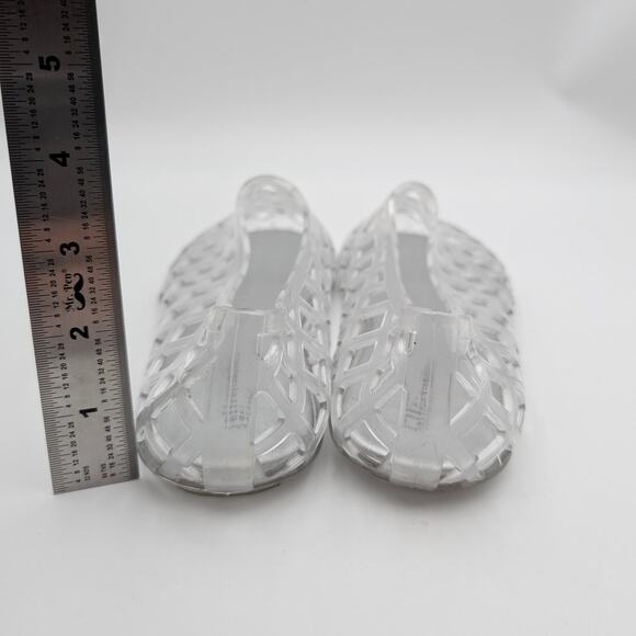 Jeffrey Campbell Jellz Slip-On Flat Shoes Women's Clear Silver Size US8 EU39 - Picture 4 of 12